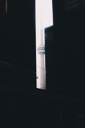 霓虹燈把我的影子拉得長(zhǎng)長(zhǎng)的